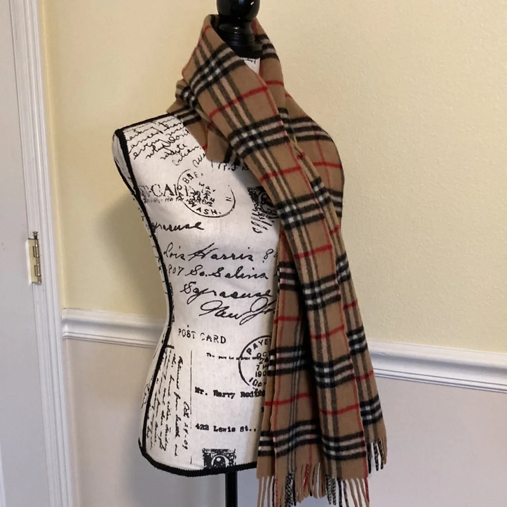 BURBERRY vintage  NOVA CHECK lambwool  SCARF